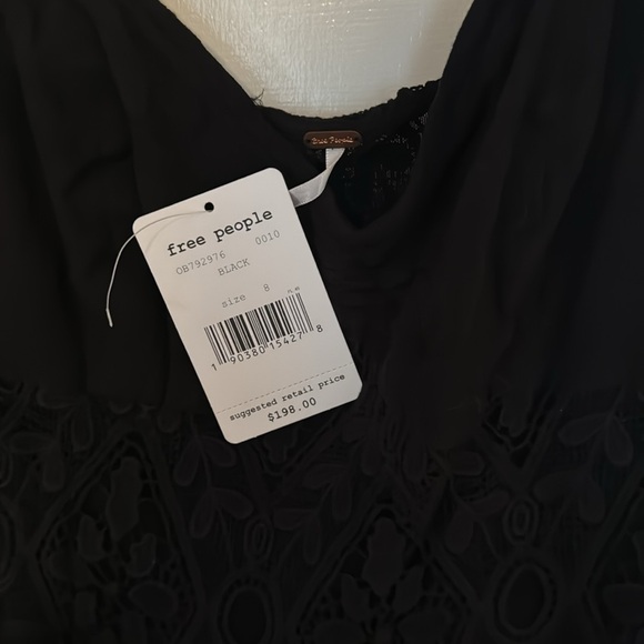 Free People women’s Caught Your Eye black maxi dress, size 8; NWT - Picture 2 of 7